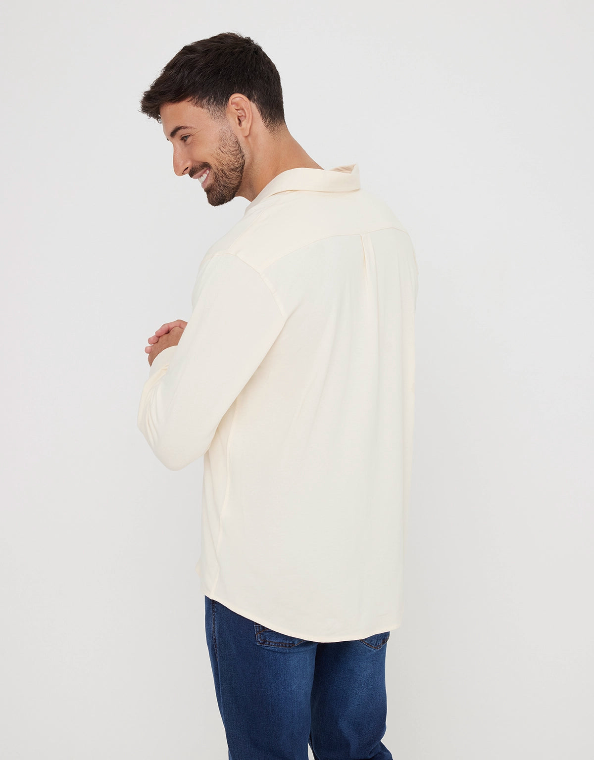 Camisa Manga Larga Crema - Atti 