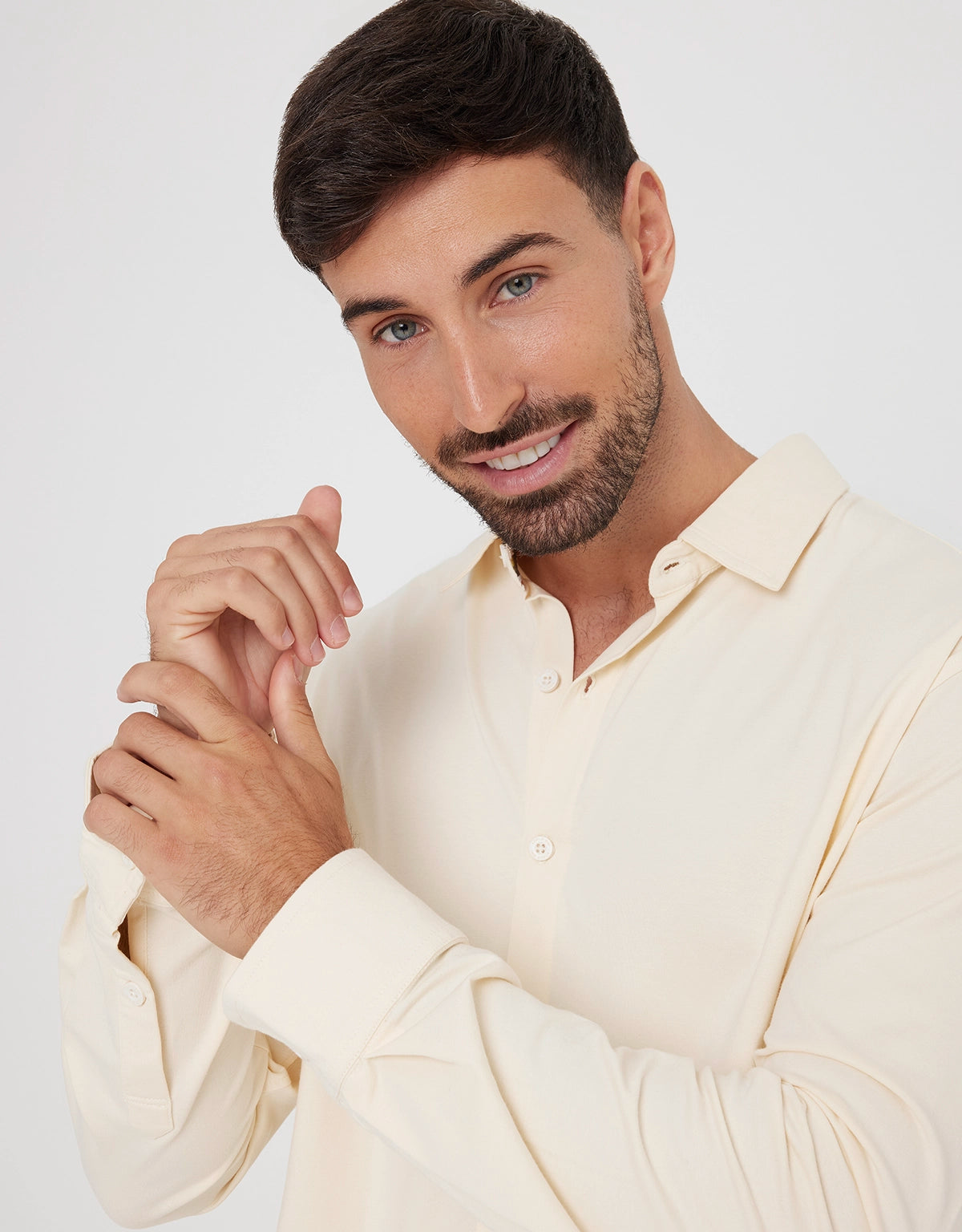 Camisa Manga Larga Crema - Atti 
