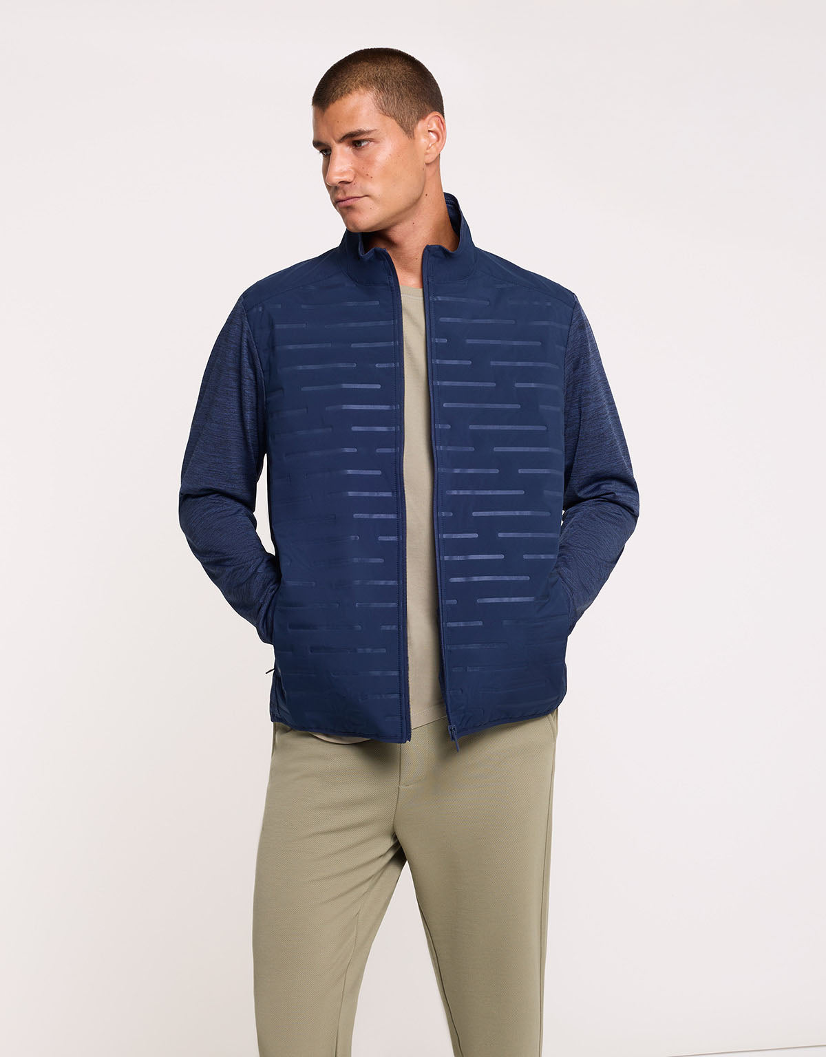 Navy Blue Zip Jacket - Phu