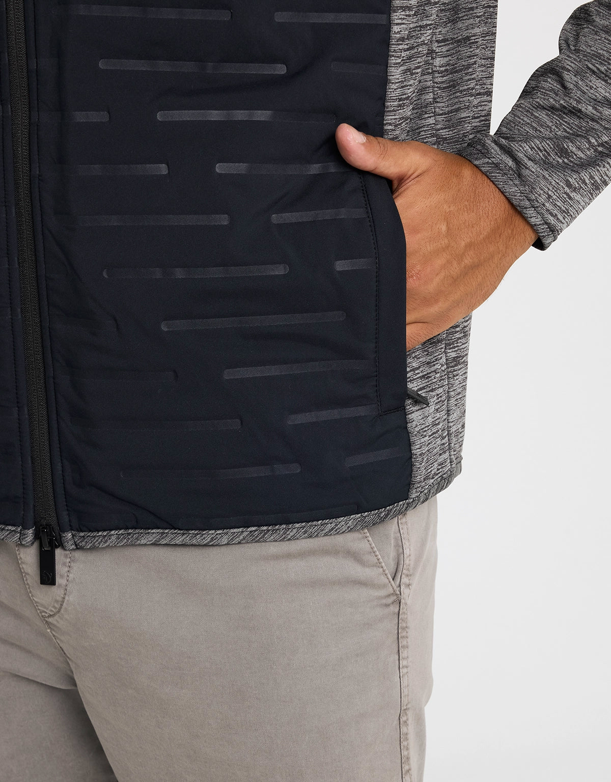 Chaqueta Ligera con Cremallera Gris - Phu 