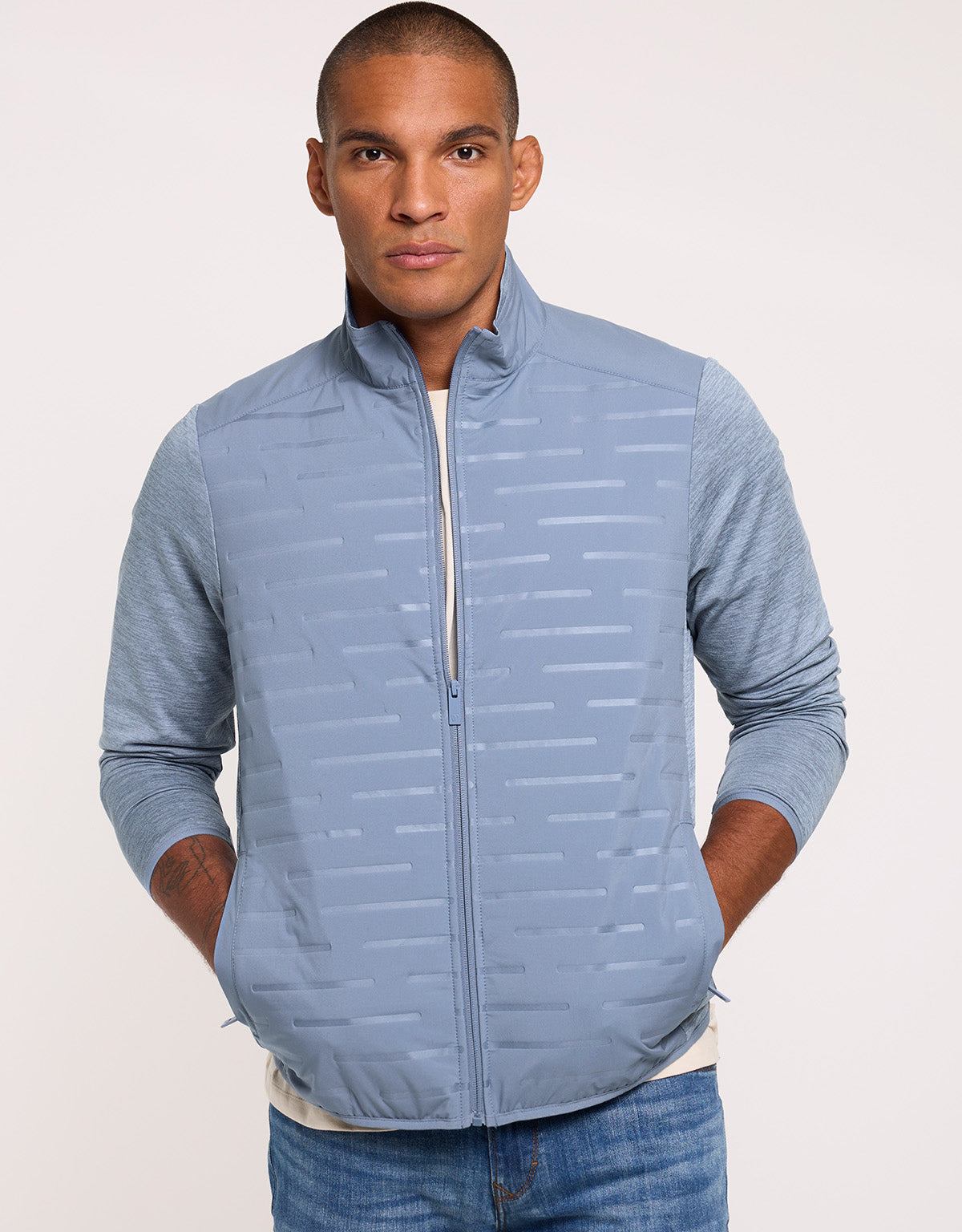 Light Blue Zip Jacket - Phu