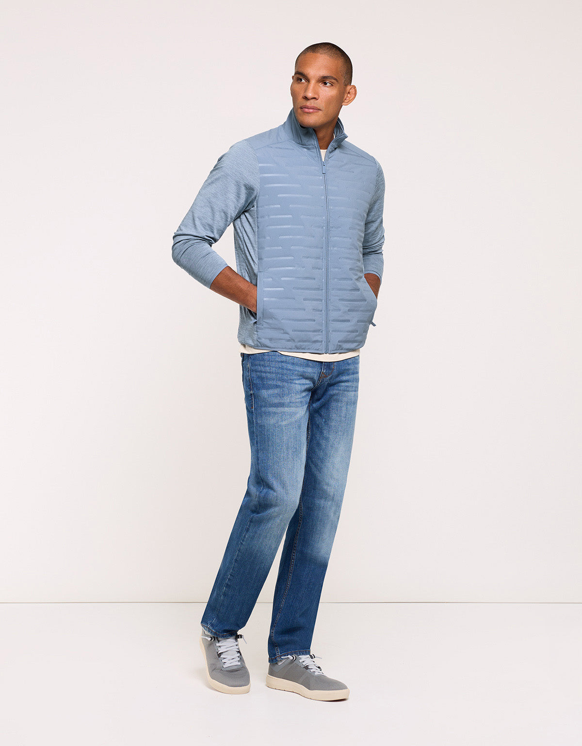 Light Blue Zip Jacket - Phu
