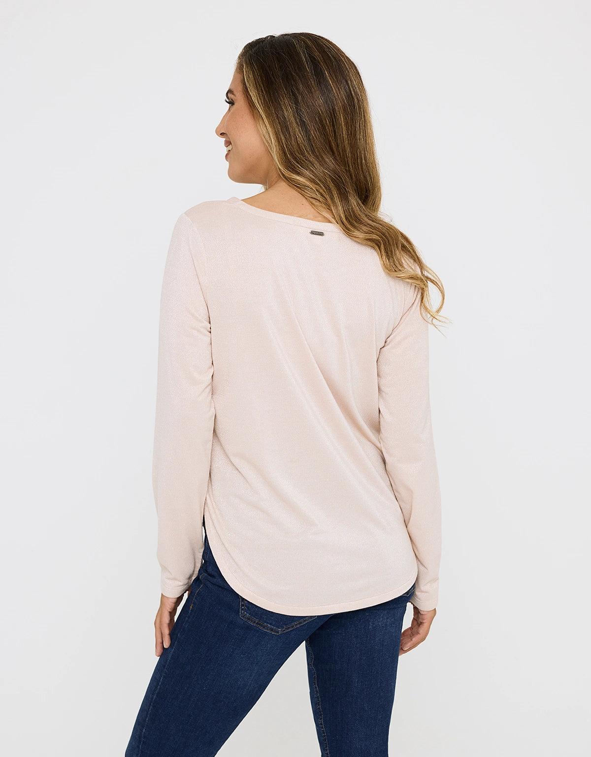 Camiseta Manga Larga Rosa - Amilka 