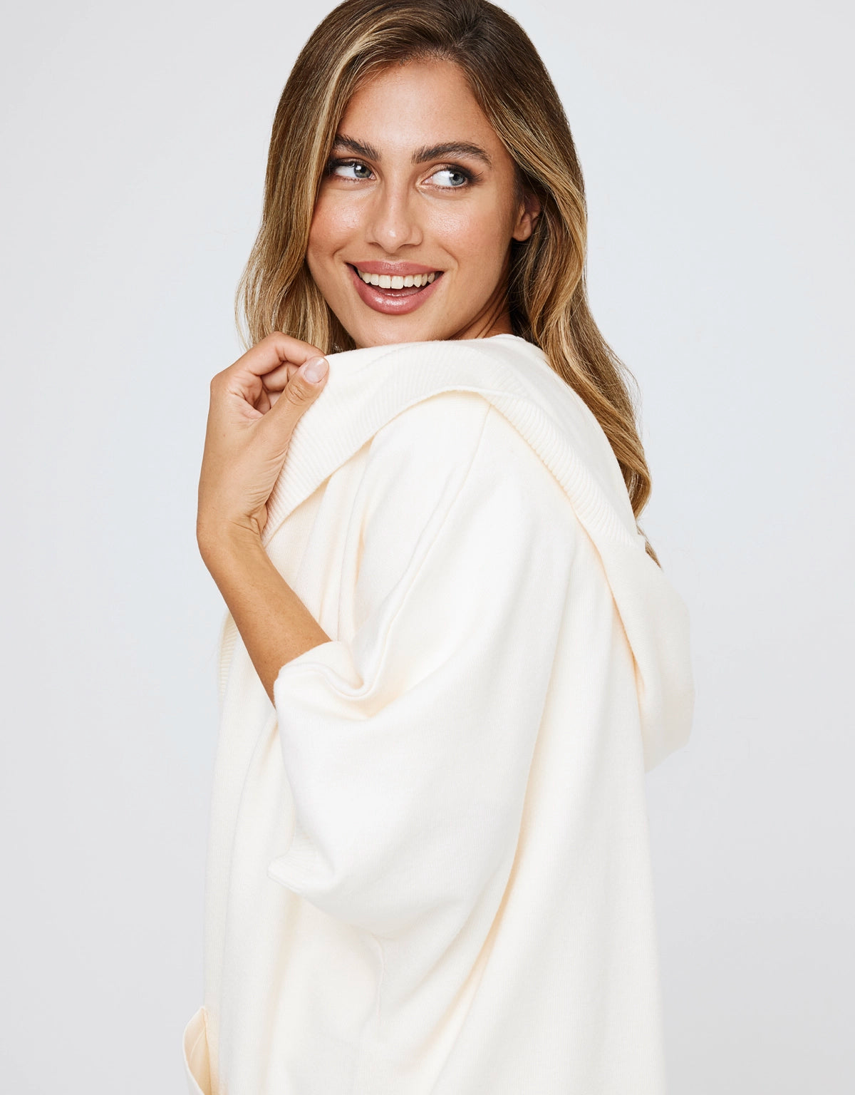 Poncho Abierto Beige - Alfonti 