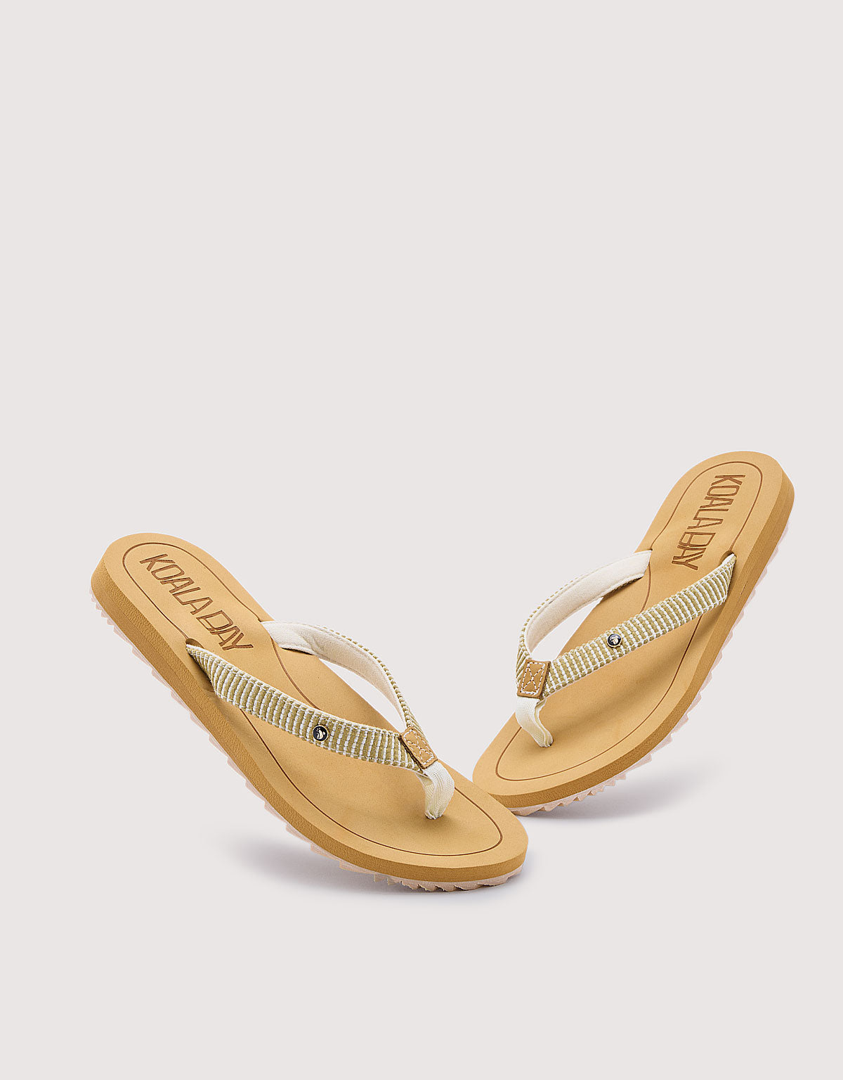 Beige Wedge Flip Flop - Kovira