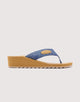 Blue Wedge Flip Flop - Hynix