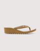 Brown Wedge Flip Flop - Levix