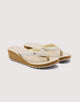 Beige Wedge Flip Flop - Levix