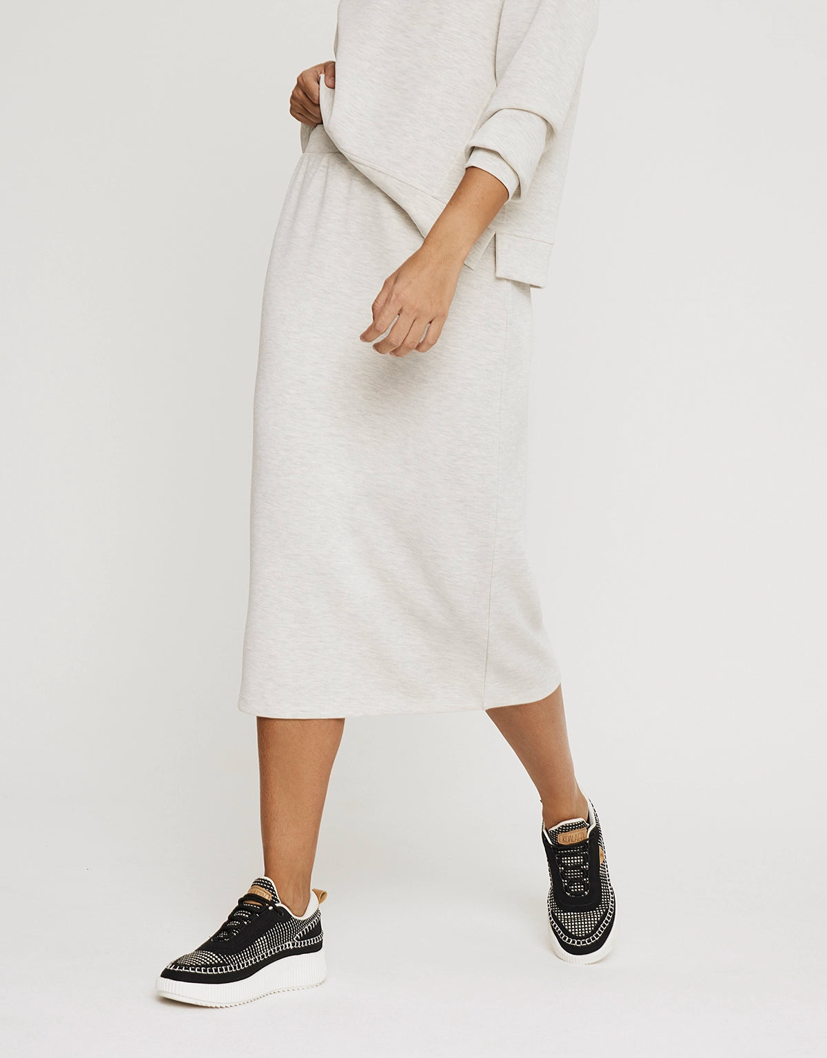 Falda Midi Gris - Rovium 