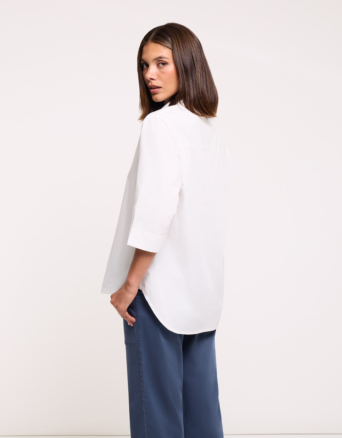 White Long-Sleeve Shirt - Lospine