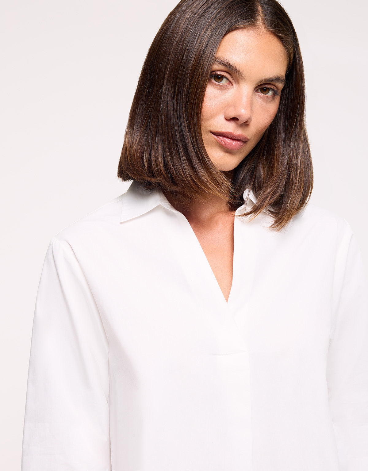White Long-Sleeve Shirt - Lospine