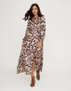 Vestido Largo Animal Print - Leormin 