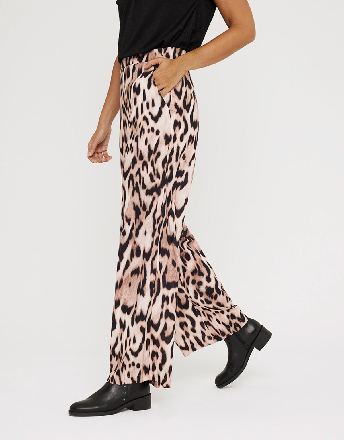 Pantalón Largo Estampado Animal Print - Lorsinala 