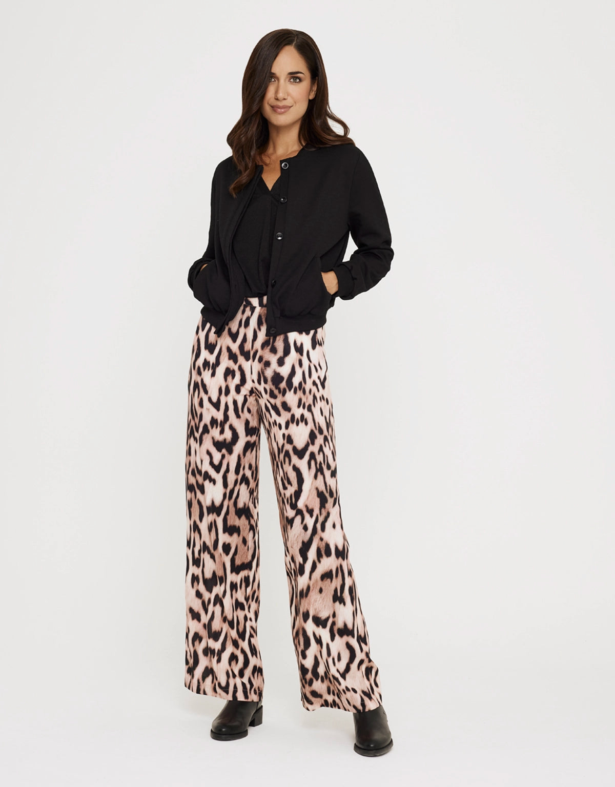 Pantalón Largo Estampado Animal Print - Lorsinala 