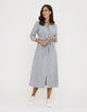 Vestido Largo Camisero Gris - Verona 