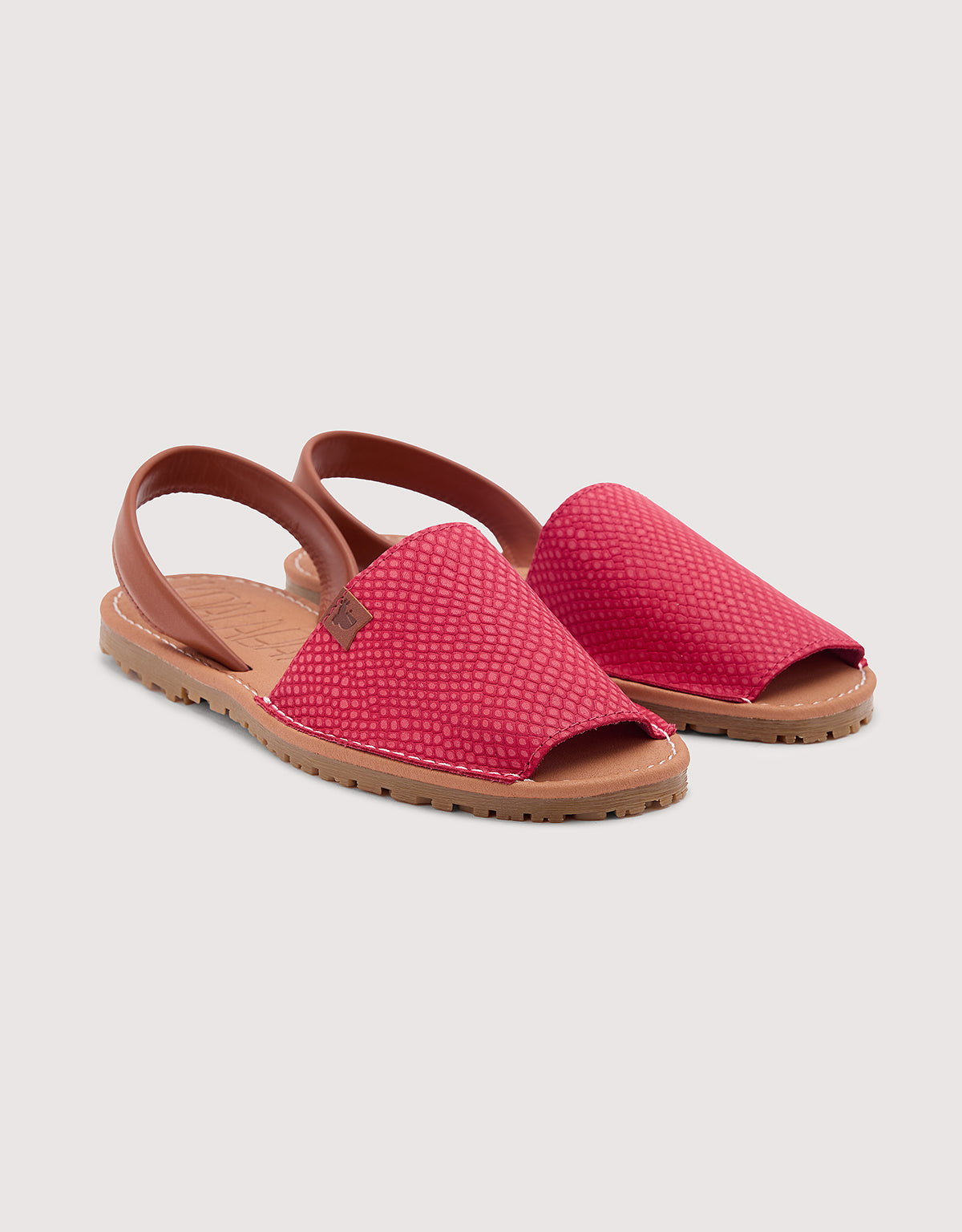 Red Menorcan Sandals - Tex