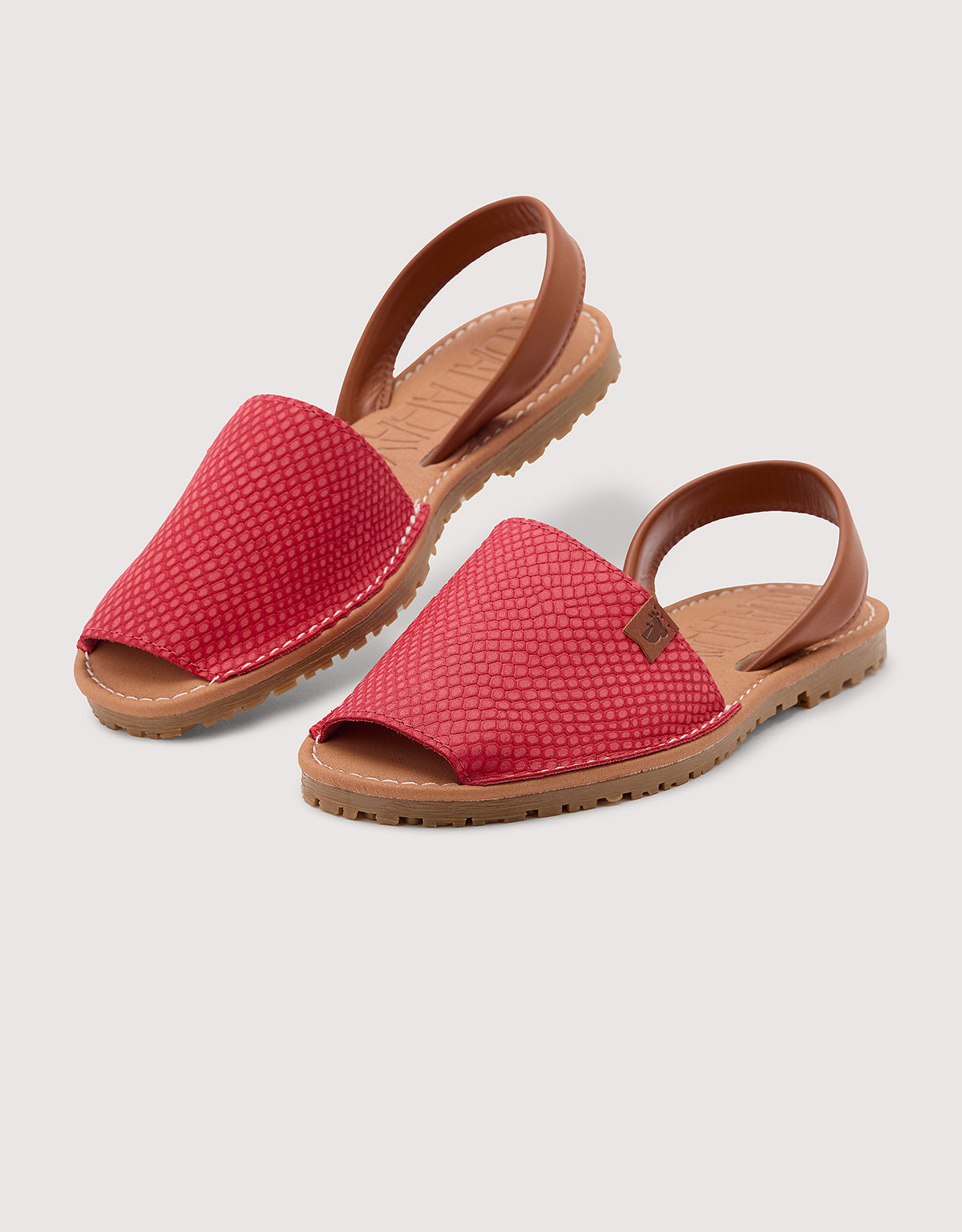 Red Menorcan Sandals - Tex