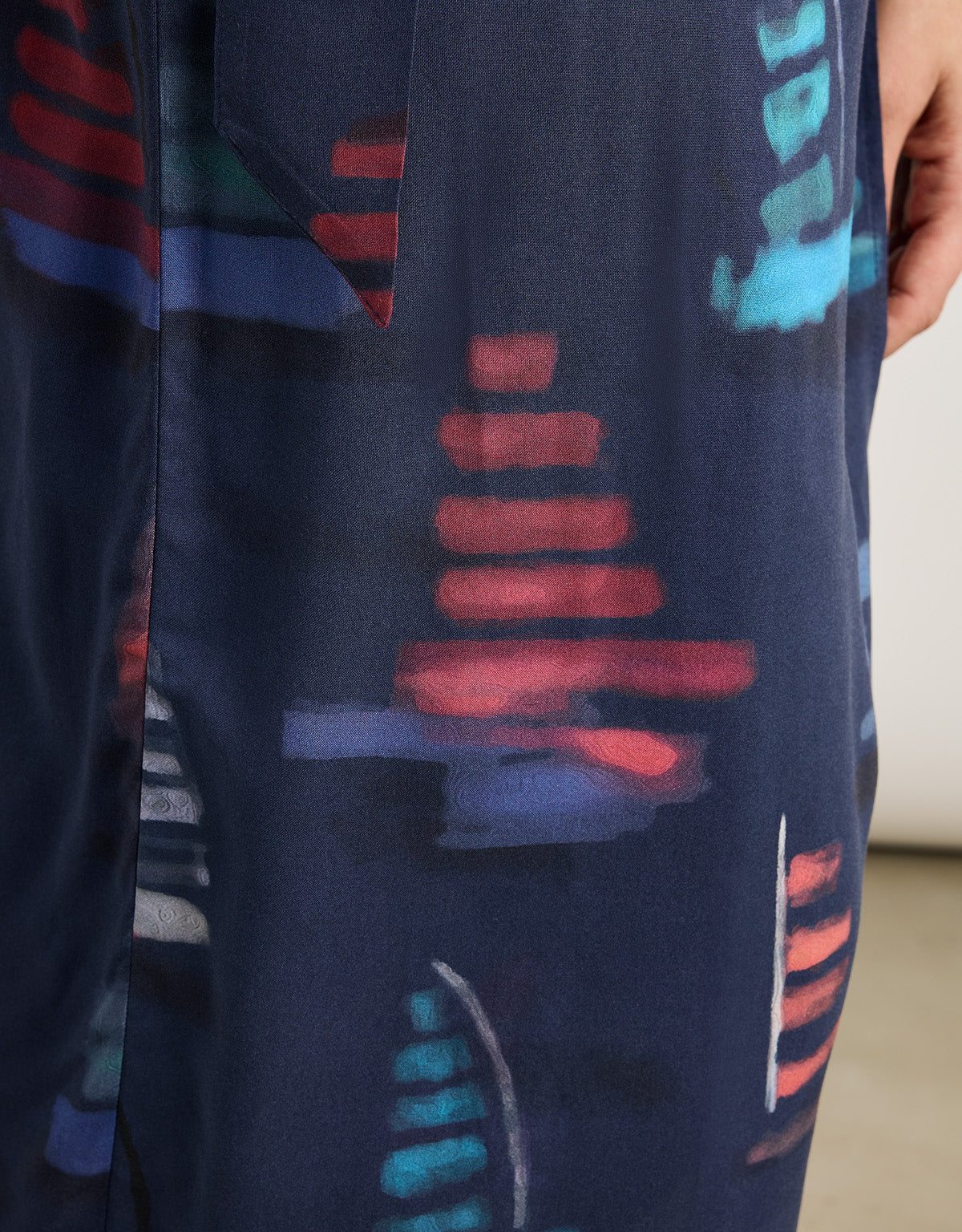 Falda Midi Azul - Viden 