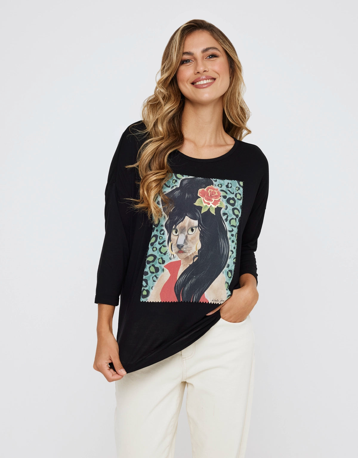 Camiseta Manga Larga - Amycat 