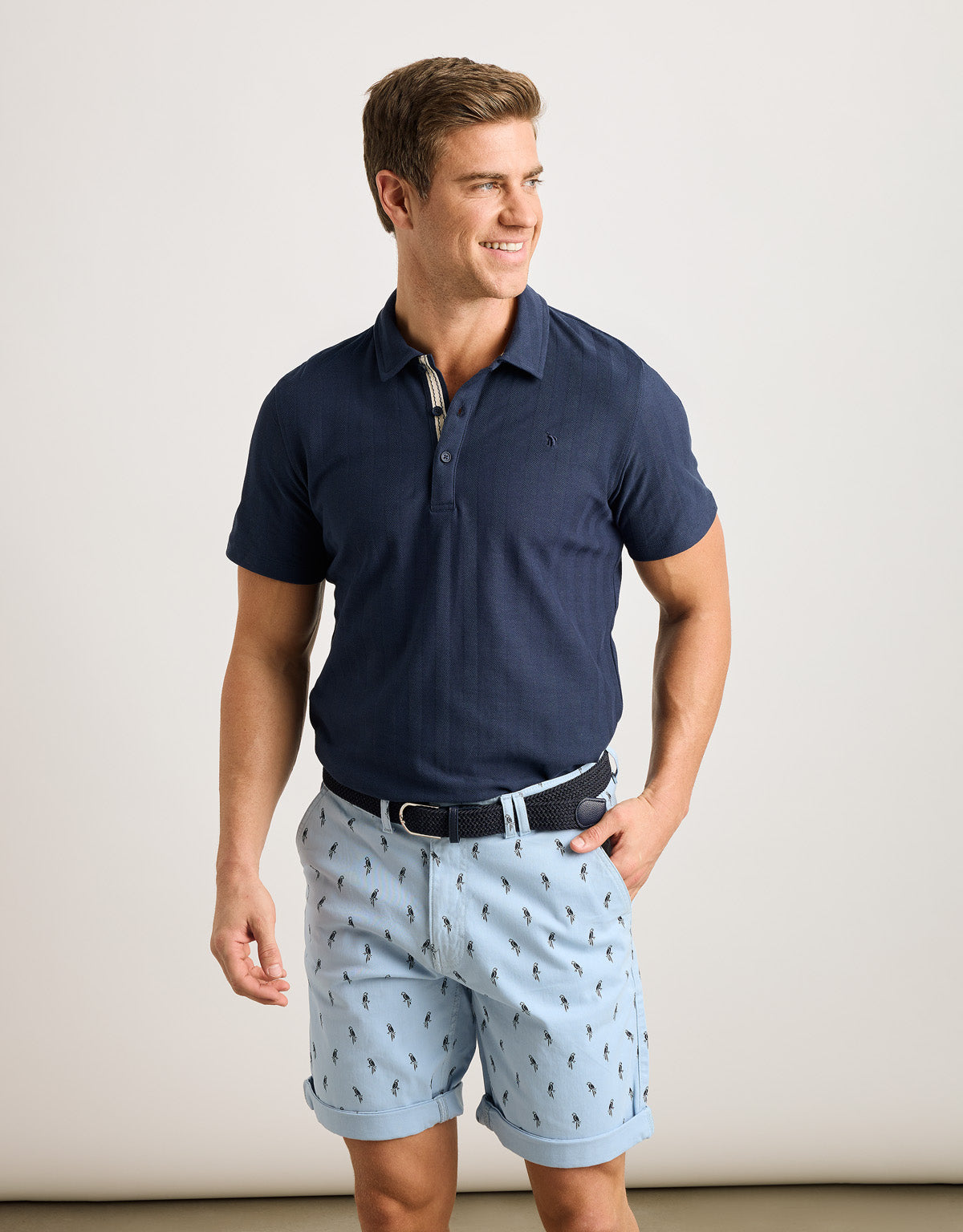 Polo Manga Corta Azul Marino - Biebi 