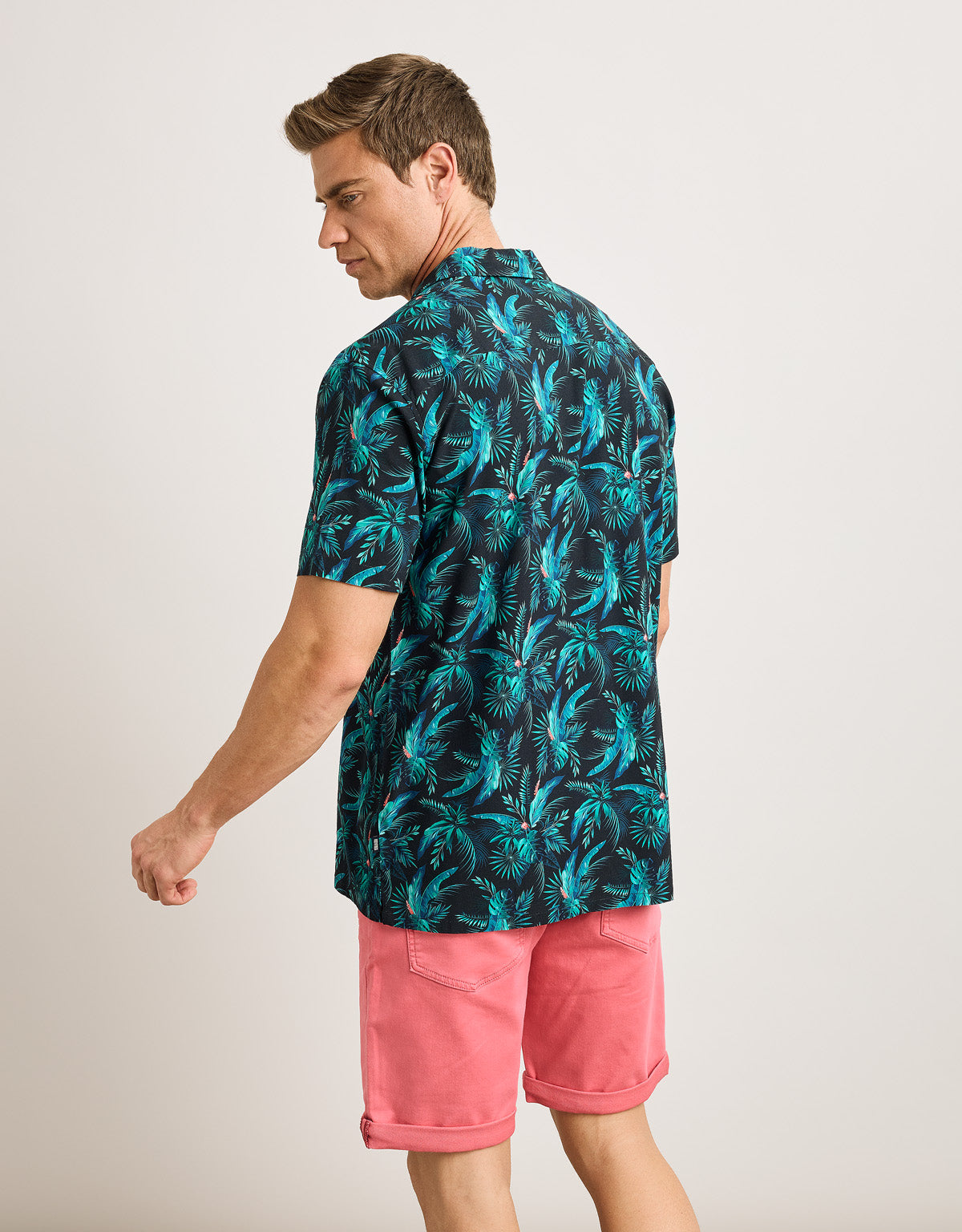 Camisa Manga Corta Azul Marino - Amazono 