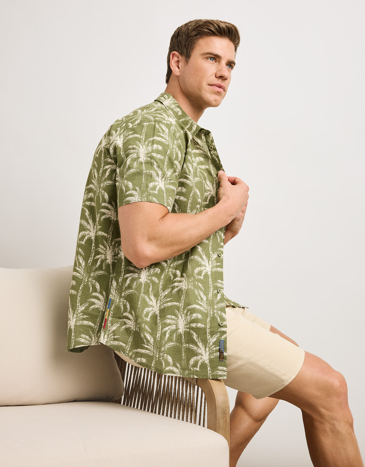 Camisa Manga Corta Verde - Linnot 