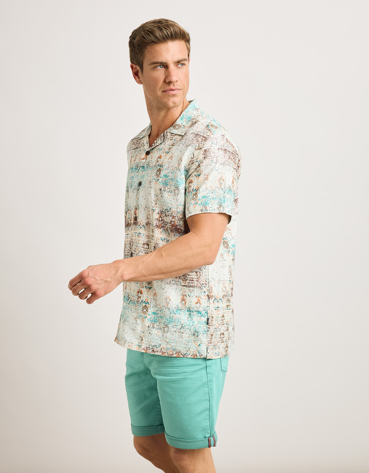 Camisa Manga Corta Multicolor - Marittima 