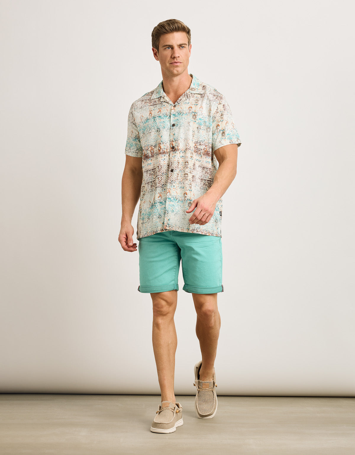 Camisa Manga Corta Multicolor - Marittima 