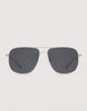 Gafas de Sol Aviador Plateado - Morrit