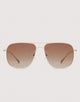 Gafas de Sol Aviador Oro Rosa - Morrit