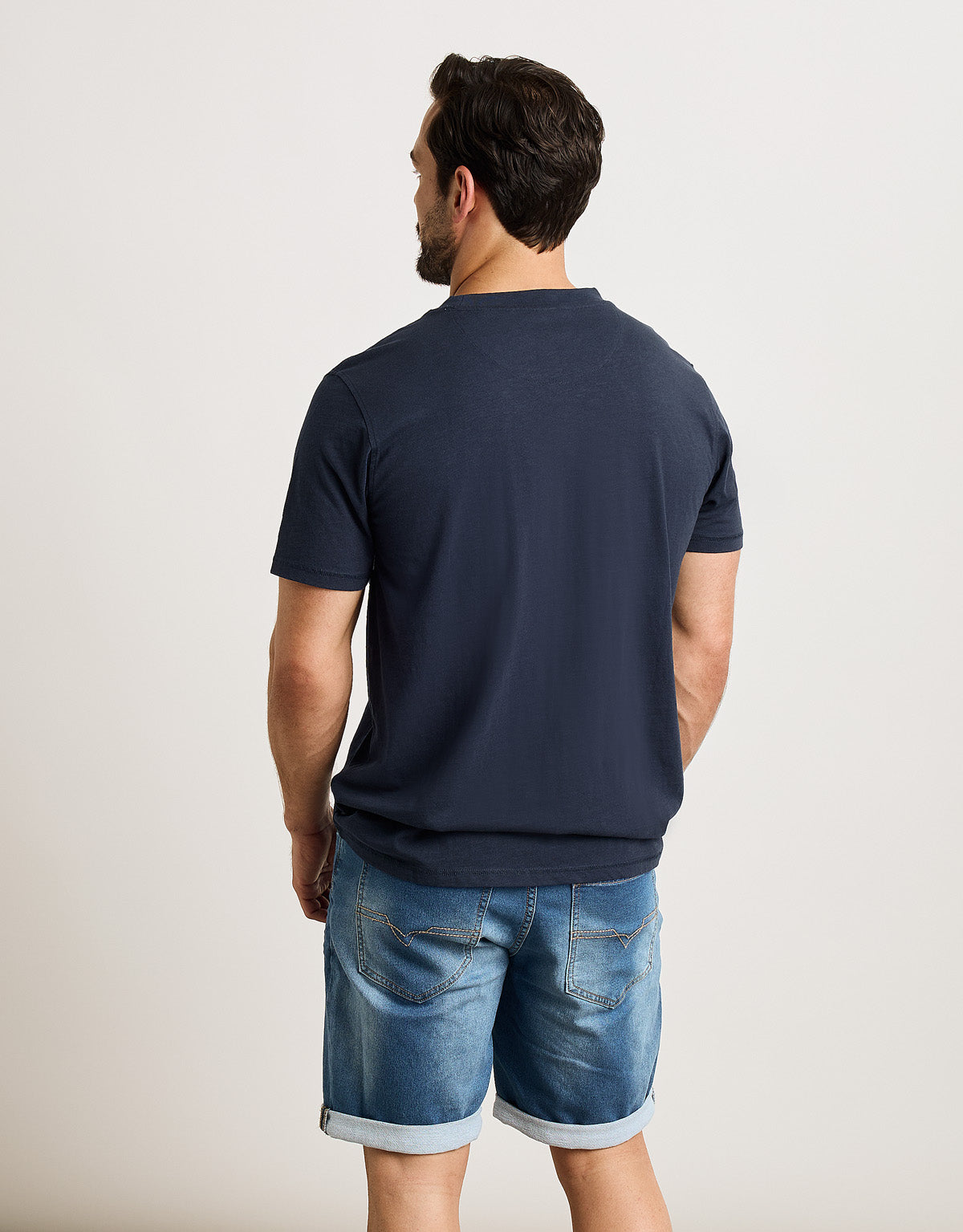 Camiseta Manga Corta Azul Marino - Foilmil 3