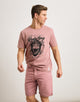 Camiseta Manga Corta Rosa Ceniza - Monquecito 
