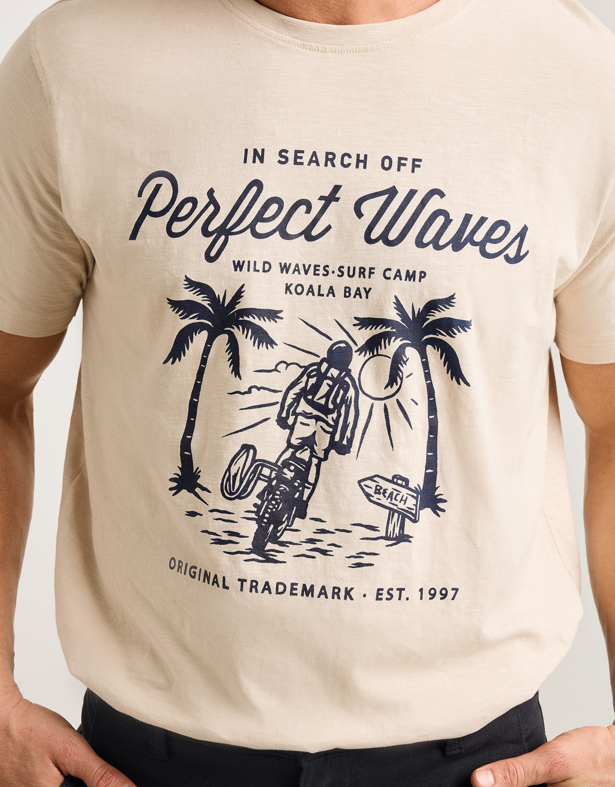 Camiseta Manga Corta Beige - Lanau 