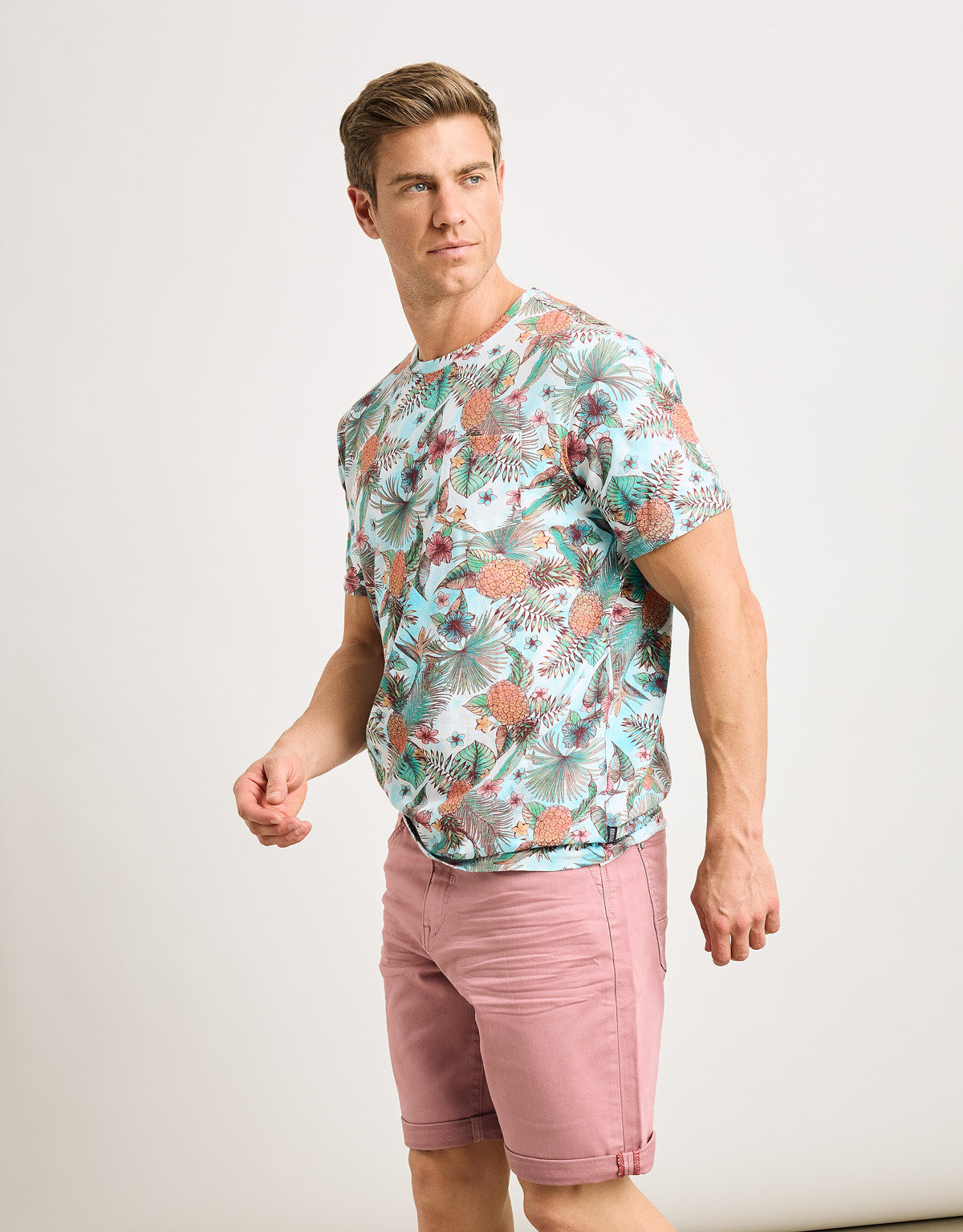 Camiseta Manga Corta Multicolor - Tiki 