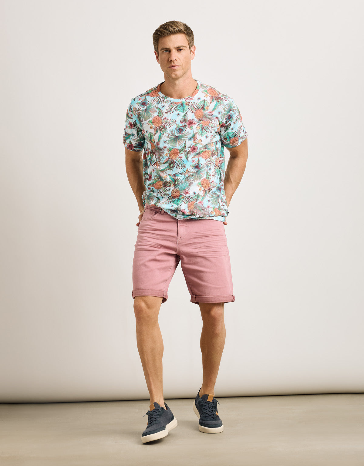 Camiseta Manga Corta Multicolor - Tiki 
