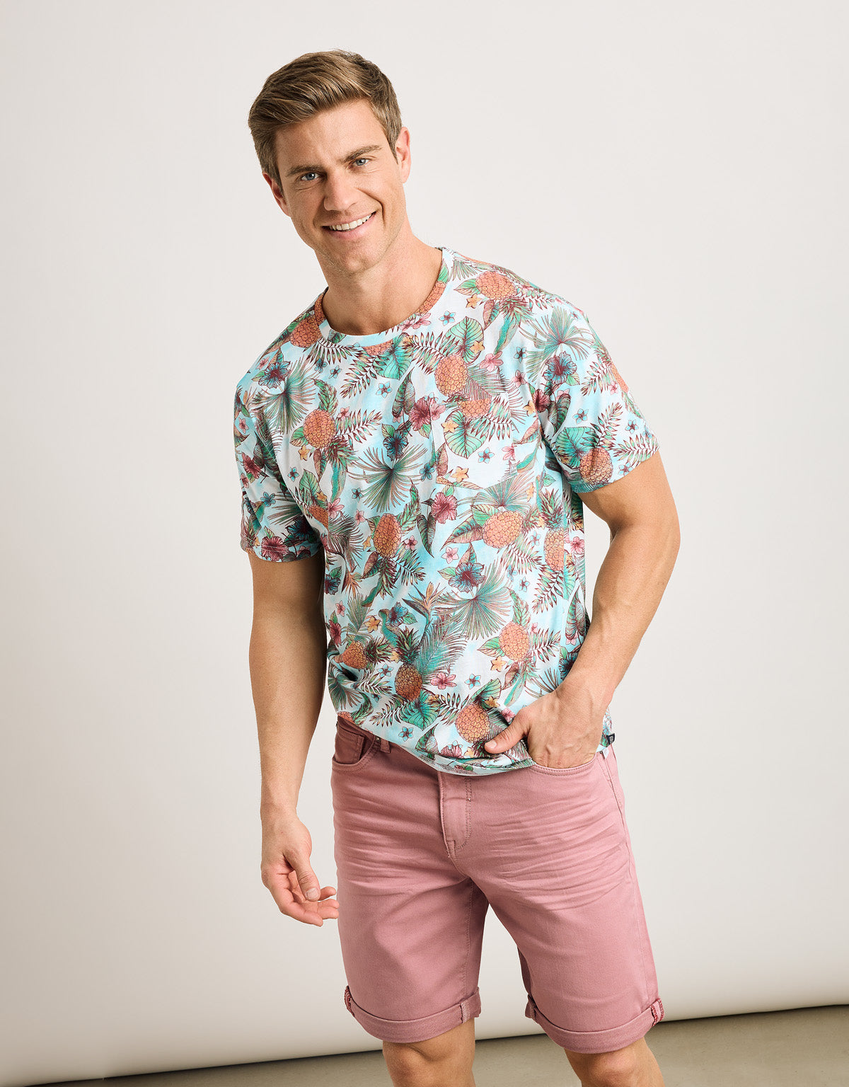 Camiseta Manga Corta Multicolor - Tiki 