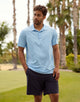 Light Blue Short Sleeve Polo - Toole