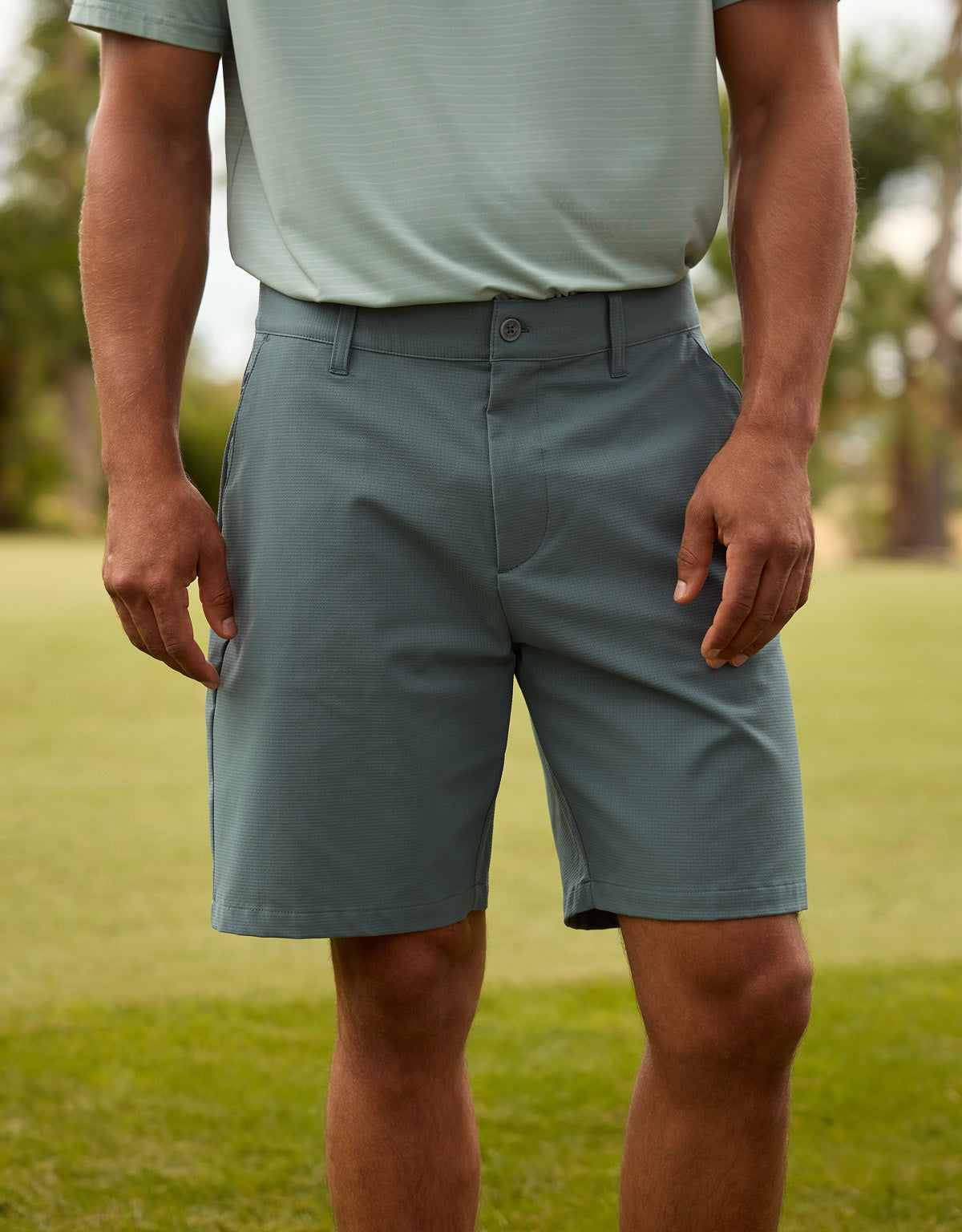 Green Bermuda Shorts - Pantland