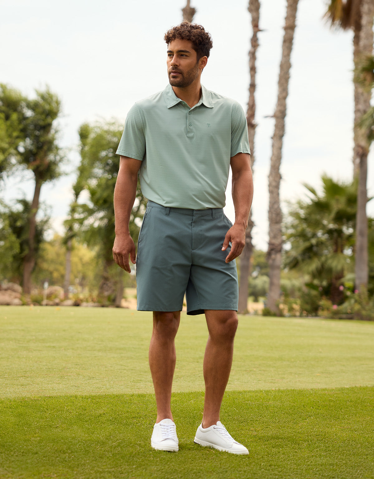 Green Bermuda Shorts - Pantland