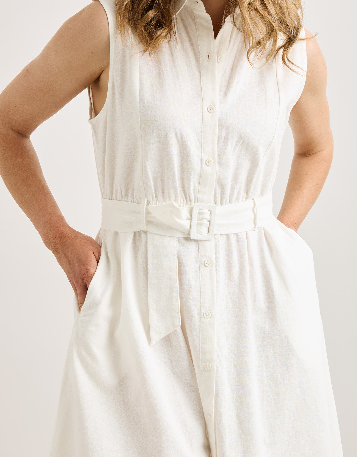 White Midi Dress - Jonix