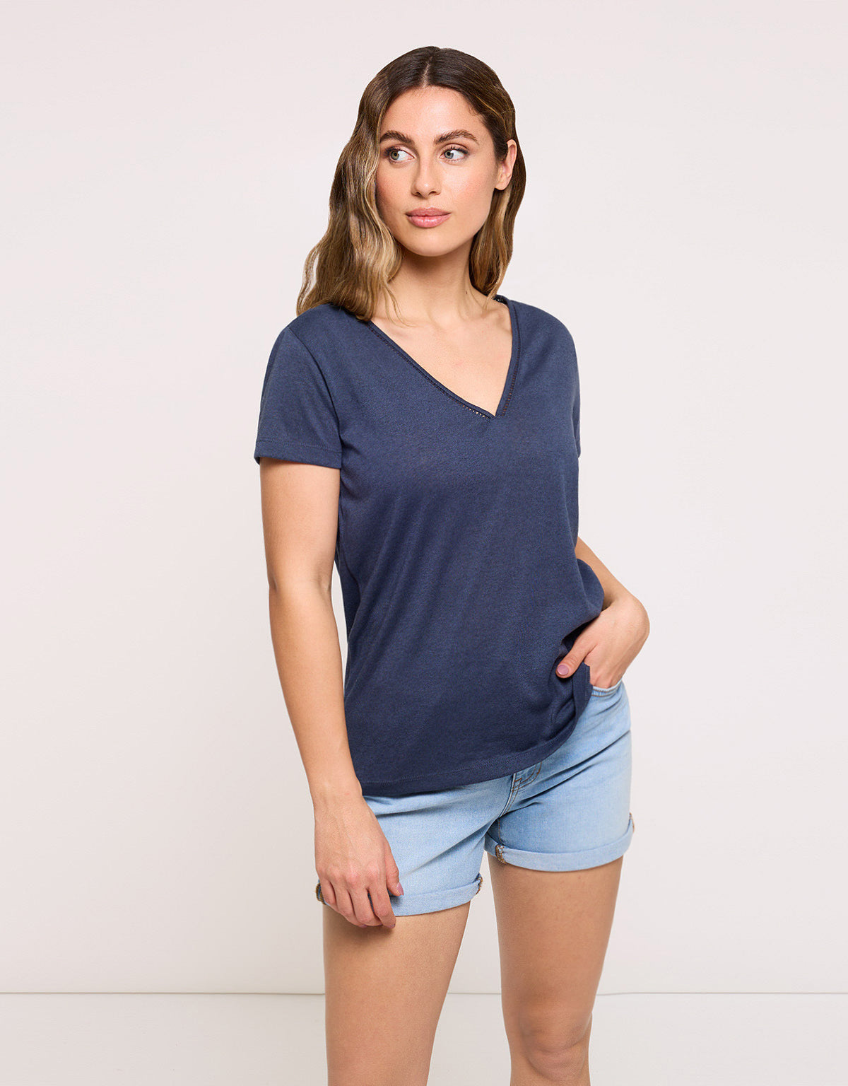 Camiseta Manga Corta Azul Marino - Kipar