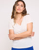 Beige Short Sleeve T-Shirt - Kipar