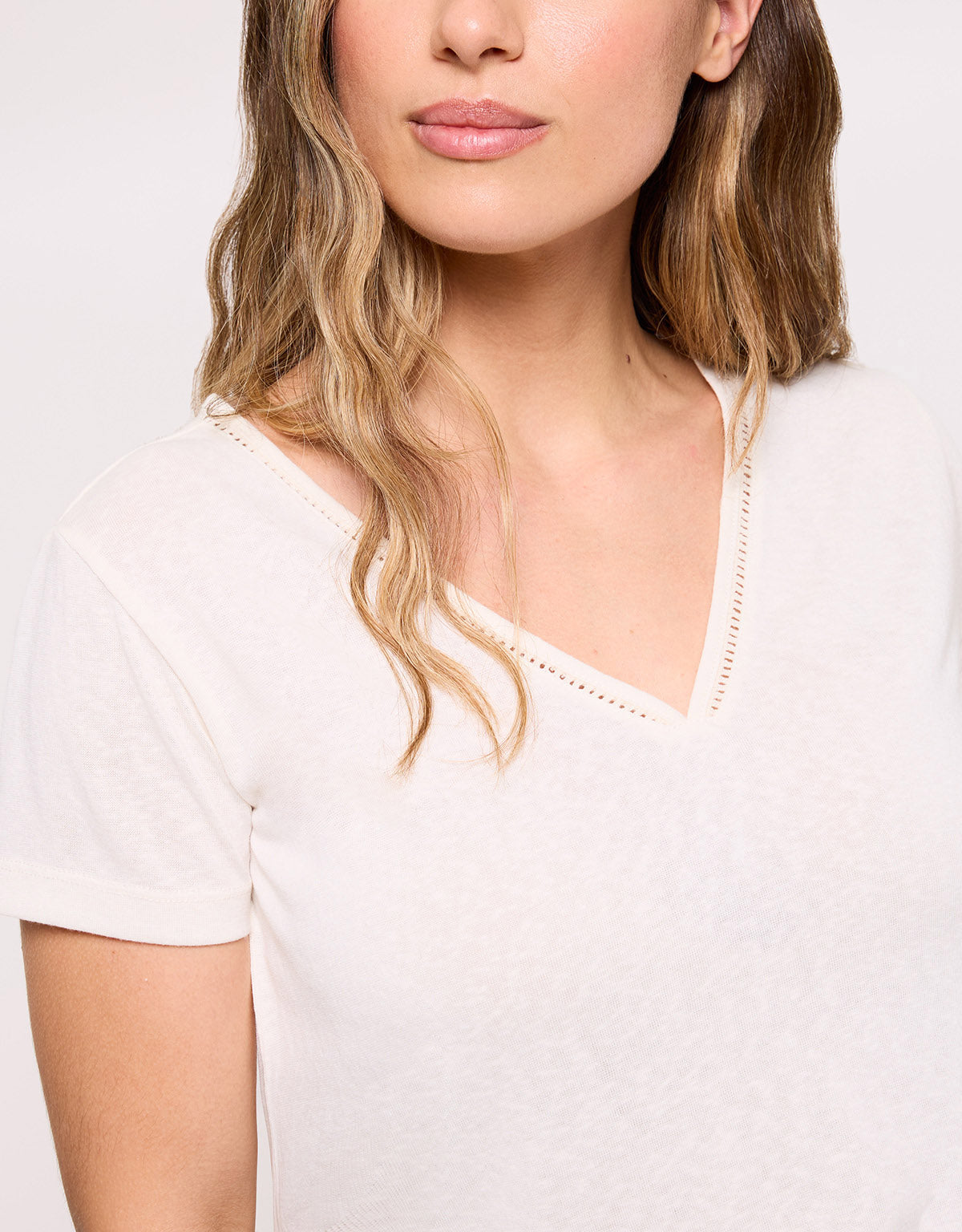 Beige Short Sleeve T-Shirt - Kipar
