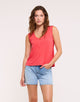 Coral Vest Top with Openwork Back Detail – Kia