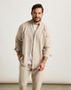 Camisa Manga Larga Beige Lino - Dare