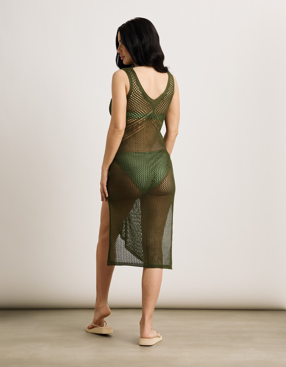Khaki Midi Dress - Pinto
