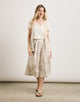 Falda Midi Beige - Trofe 