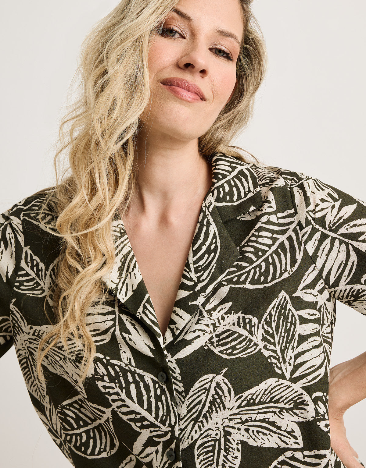 Camisa Manga Corta Verde - Bajita 