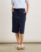 Falda Midi Azul Marino - Dresling