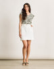 Falda Mini Blanco - Eduliara 2